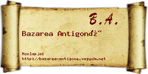 Bazarea Antigoné névjegykártya
